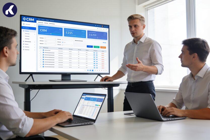 Керівник розподіляє завдання між менеджерами через CRM-систему для рівномірного контролю навантаження