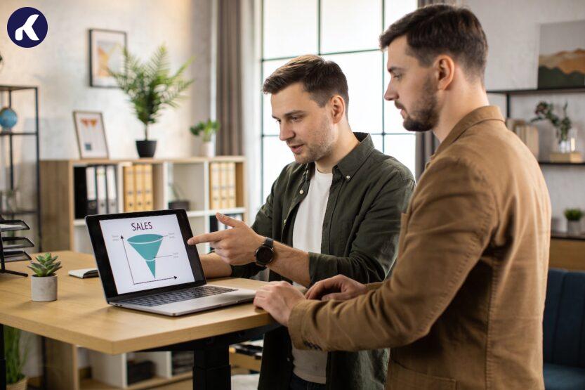 Воронка продажів інтернет-магазину з етапами замовлень у CRM-системі